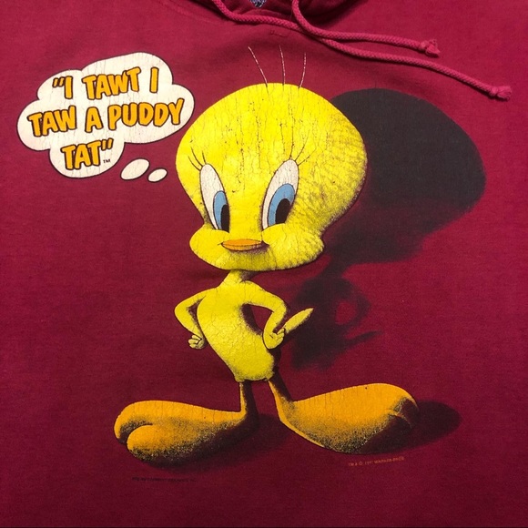90s Tweety Bird Hoodie - Picture 1 of 6
